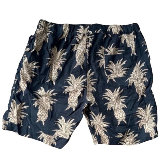 OSMOND & DEMPSEY Men’s Pineapple Print Shorts Size XL - Picture 1 of 6